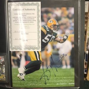 AJ Hawk signed 8x10 w/ certificate of authenticity